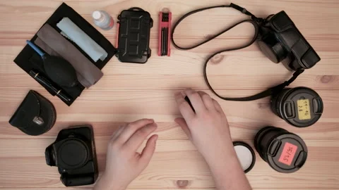 Photography, equipment. Stock Footage 87543080