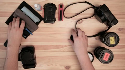 Photography, equipment. Stock Footage 87543617