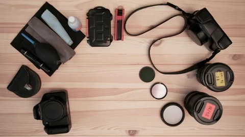 Photography, equipment. Stock Footage 87544133