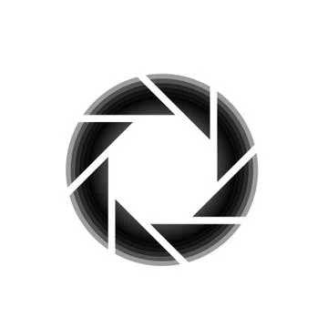 Photography logo Illustrazione stock