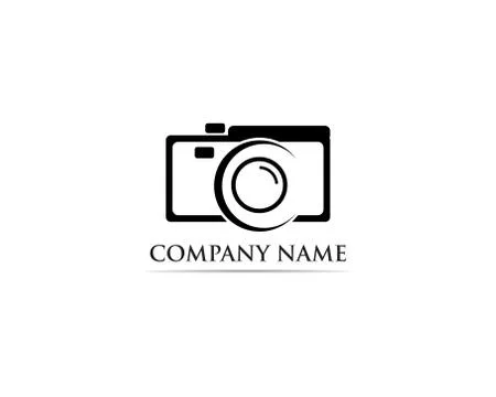 Photography Logo Vector illustrator black Stock Illustration