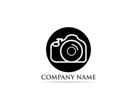 Photography Logo Vector illustrator black Stock Illustration