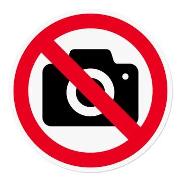 Photography prohibited Stock Illustration