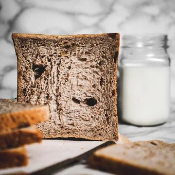 Photography Shot Of Sliced Bread, Artesian Bakery, Breakfast  Stock Photos