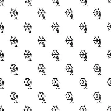 Photography studio flash umbrella light equipment pattern Stock Illustration