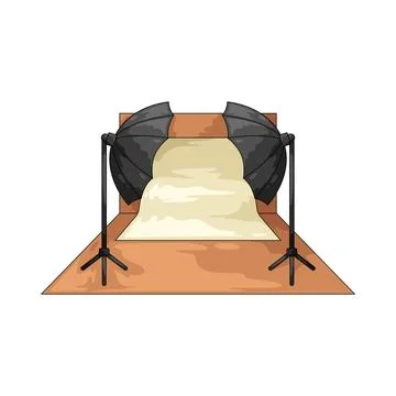Photography studio illustration 스톡 일러스트