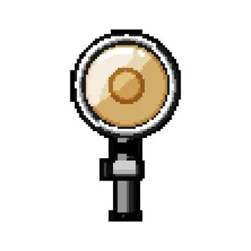 Photography studio light pixel art vector illustration Stock Illustration
