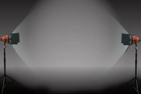 Photography studio with a light set-up Foto stock