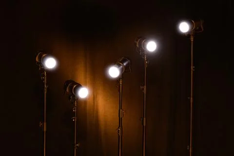 Photography Studio Lights Stock Photos