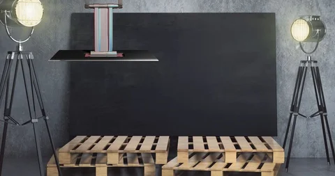 Photography Studio Virtual Set Stock Footage 119327388