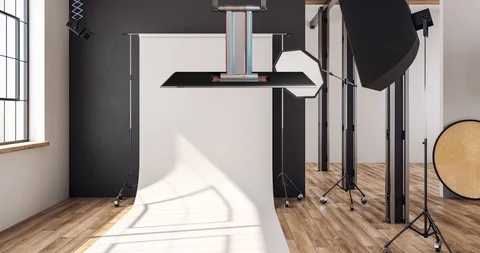 Photography Studio Virtual Set Stock-Footage 119327439