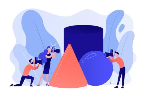 Photography workshop concept vector illustration. Stock Illustration