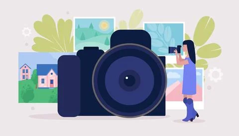 Photography workshop Stock Illustration