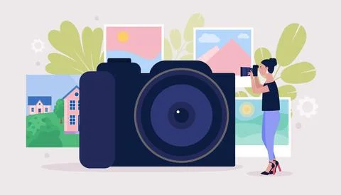 Photography workshop Stock Illustration