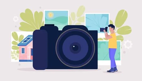Photography workshop Stock Illustration