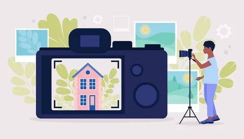 Photography workshop Stock Illustration
