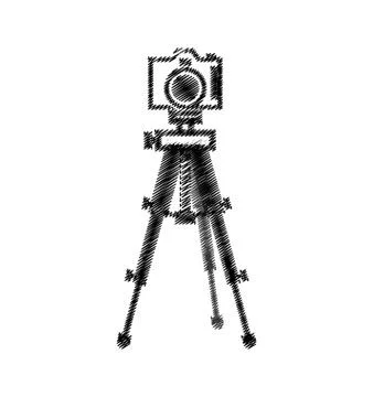 Sketch Of A Photographer With A Tripod Royalty Free SVG Cliparts Vectors  And Stock Illustration Image 81690451