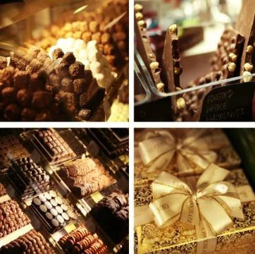 Photoillustration of marvelous sweets Stock Photos