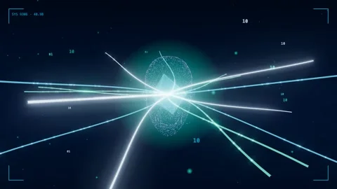 Photonic computing prism light beams 스톡 동영상 340022757
