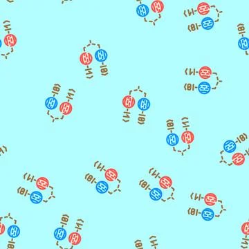 Photonic qubit quantum computer vector seamless pattern Stock Illustration