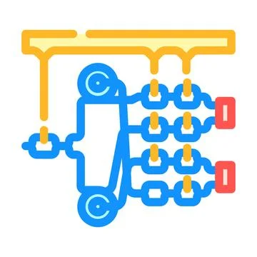 Photonics quantum technology color icon vector illustration Stock Illustration