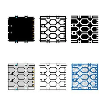 Photonics quantum technology color icon vector concepts Stockillustratie