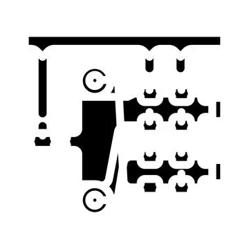 Photonics quantum technology glyph icon vector illustration Stock Illustration