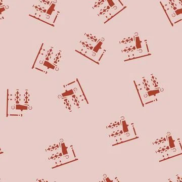 Photonics quantum technology glyph vector seamless pattern Stock Illustration