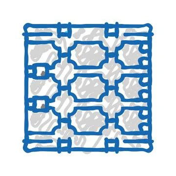 Photonics quantum technology icon doodle illustration Stock Illustration