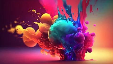 Photorealistic 4k abstract background Generated AI Stock Illustration