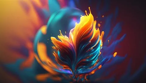 Photorealistic 4k abstract background Generated AI Stock Illustration