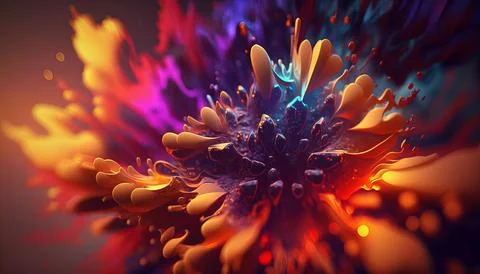 Photorealistic 4k abstract background Generated AI Stock Illustration