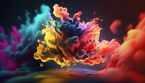 Photorealistic 4k abstract background Generated AI Stock Illustration