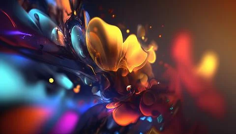 Photorealistic 4k abstract background Generated AI Stock Illustration