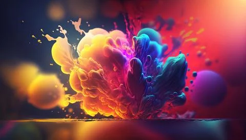 Photorealistic 4k abstract background Generated AI Stock Illustration