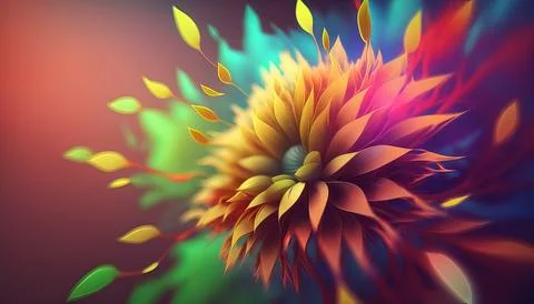 Photorealistic 4k abstract background Generated AI Stock Illustration