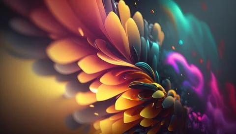 Photorealistic 4k abstract background Generated AI Stock Illustration