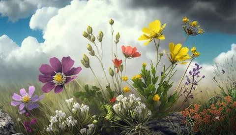 Photorealistic 4k abstract background Generated AI Stock Illustration