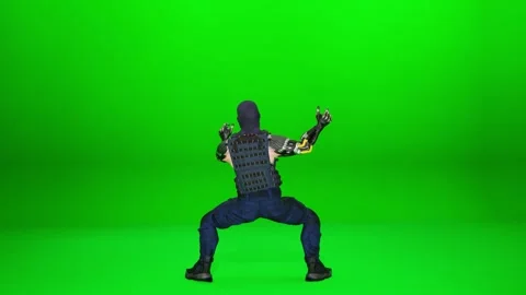 Photorealistic Cyborg Dance Performance Slow Motion Stock Footage 320100784
