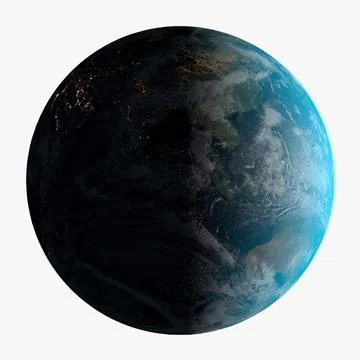 Photorealistic Earth 32K with Atmosphere 3D Model