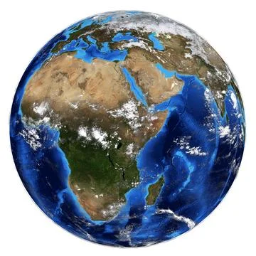 Photorealistic Earth. Elements of this image are furnished by NASA Stock Photos