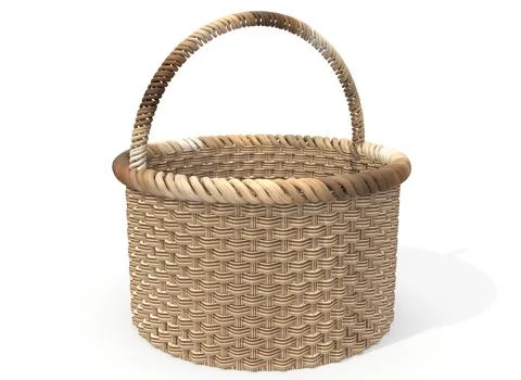 Photorealistic textured basket for the most beautiful visualizations. 3D Model