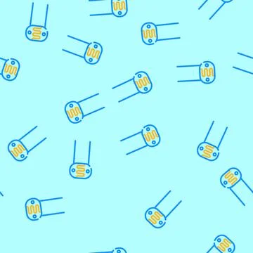 Photoresistor electronic component vector seamless pattern イラスト素材
