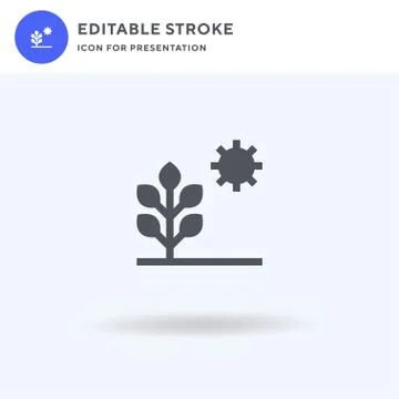Photosynthesis icon vector, filled flat sign, solid pictogram isolated on white イラスト素材