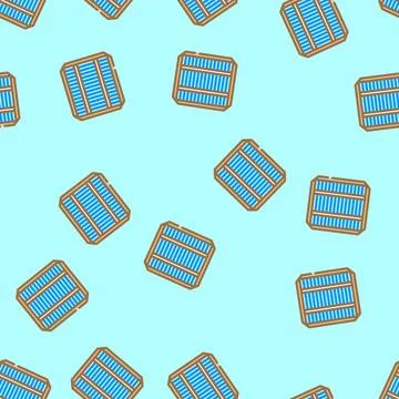 Photovoltaic cells solar panel vector seamless pattern Stock Illustration