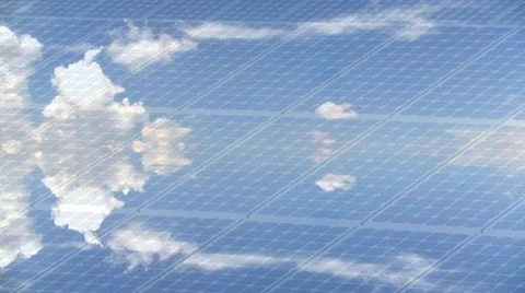 Photovoltaic panel Stock Footage 12395831