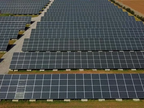 Photovoltaic power generation system Stock Footage 80077456