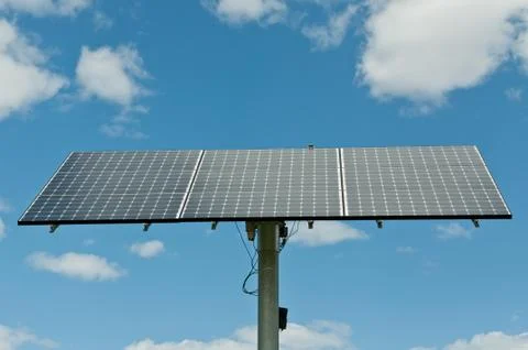Photovoltaic Solar Panel Array - Renewable Energy Stock Photos