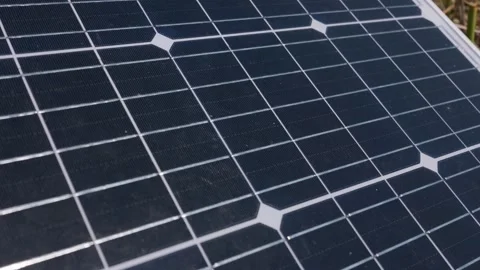 Photovoltaic Solar Panel Cells Generating Clean Renewable Green Energy Stock Footage 341988940