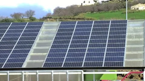 Photovoltaic Solar Panel Video stock 12018858